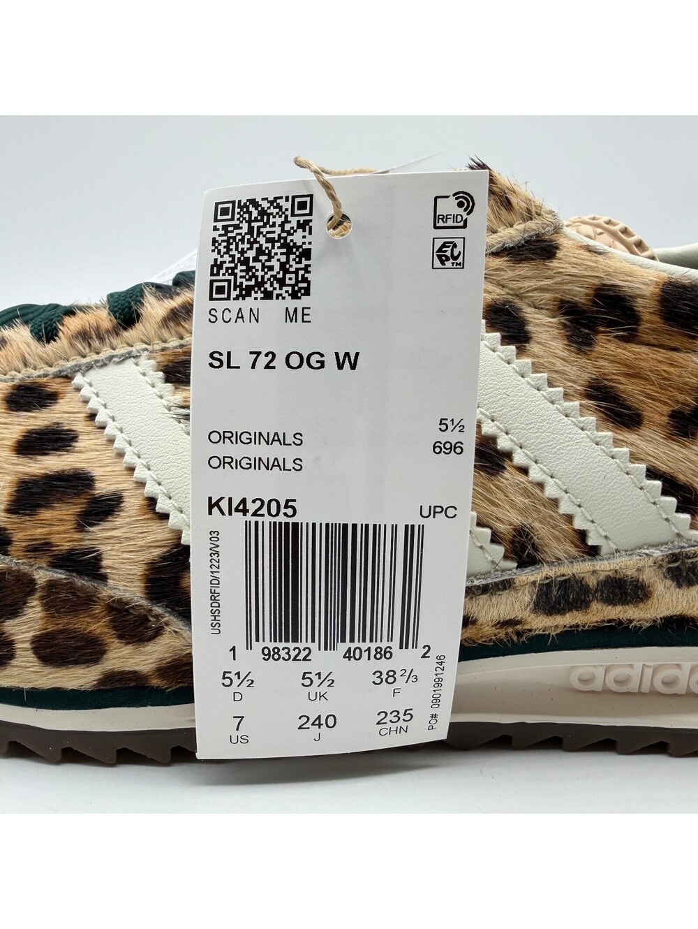 adidas Originals SL 72 OG W Casual Shoes Magic Beige Ivory Off White KI4205 Sz 7 - Picture 7 of 16